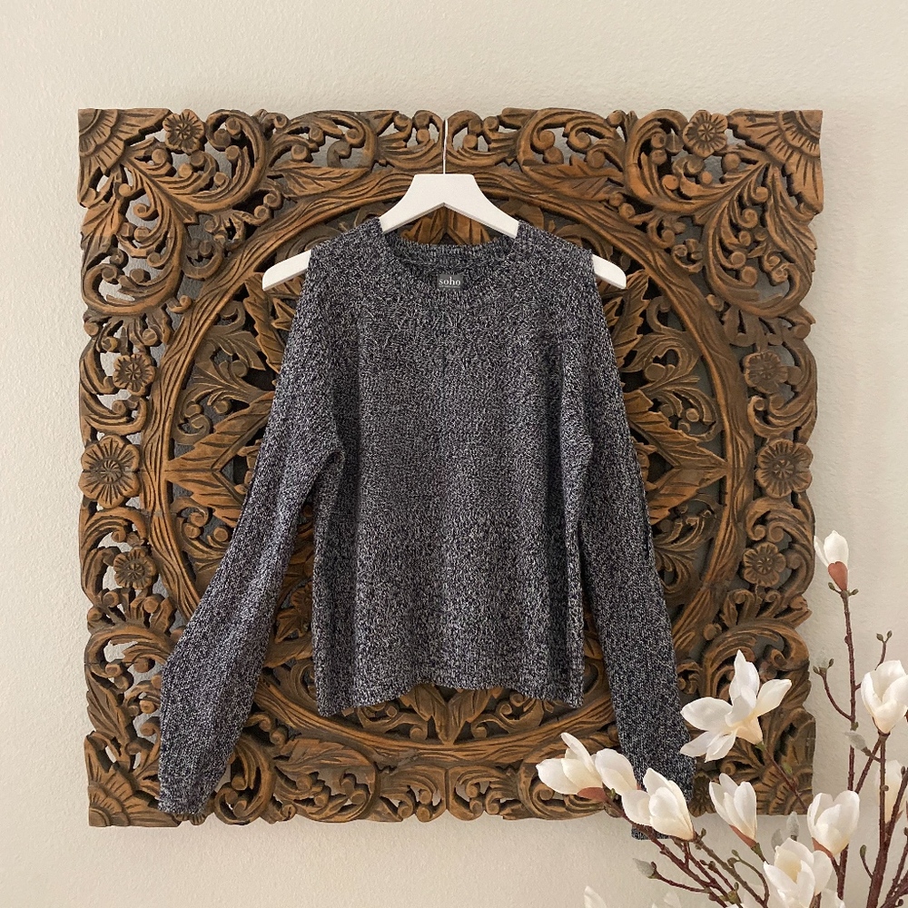 NY & COMPANY Knit Sweater w/ Slit Sleeves - Picture 4 of 7